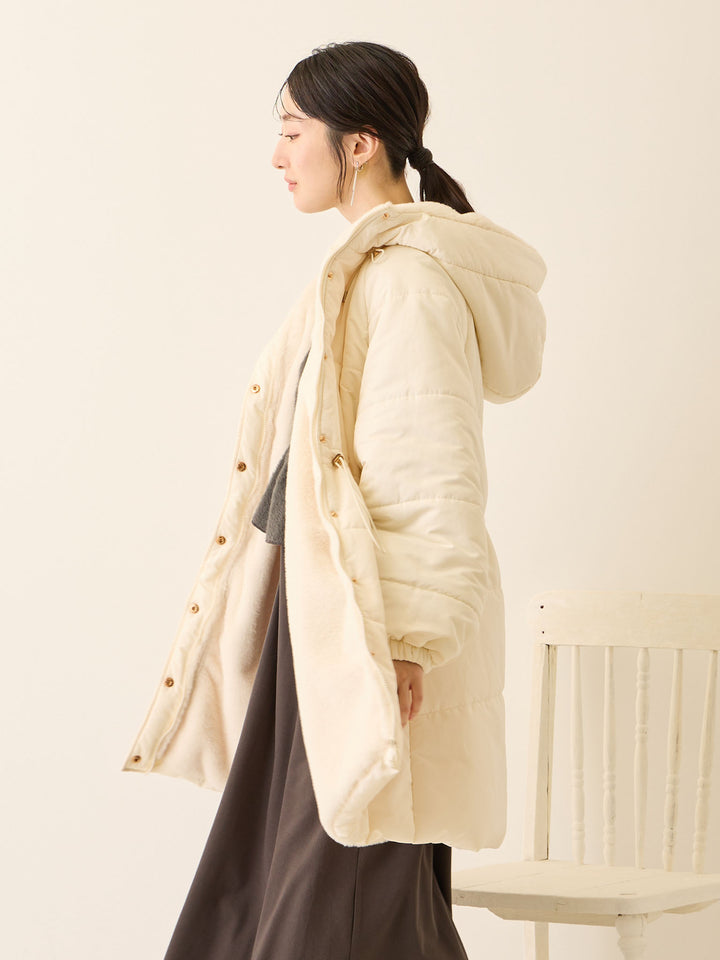 [孕妇/产后] 鸭绒外套 米色填充外套
