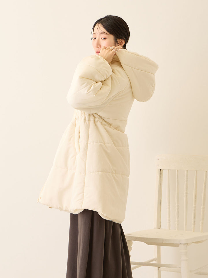 [孕妇/产后] 鸭绒外套 米色填充外套