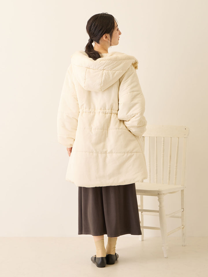 [孕妇/产后] 鸭绒外套 米色填充外套