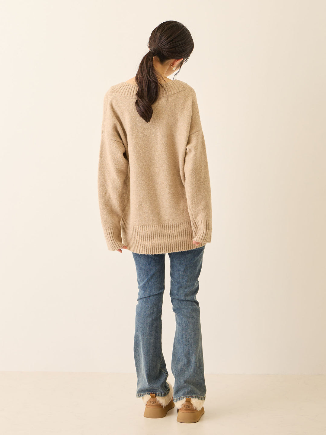 マタニティフレアデニム Blue