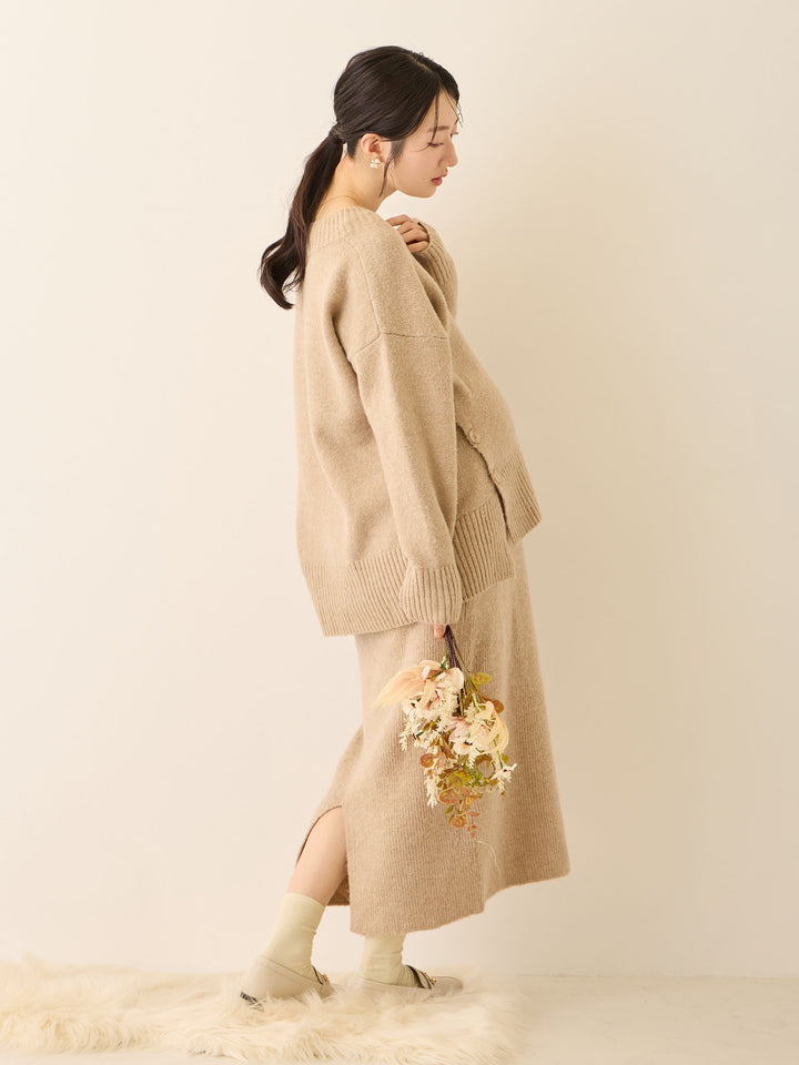 ニットタイトスカート Beige