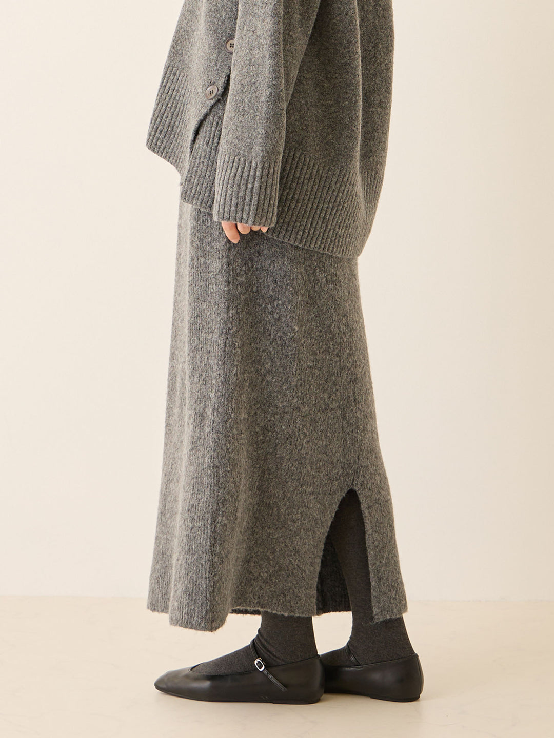 ニットタイトスカート Gray