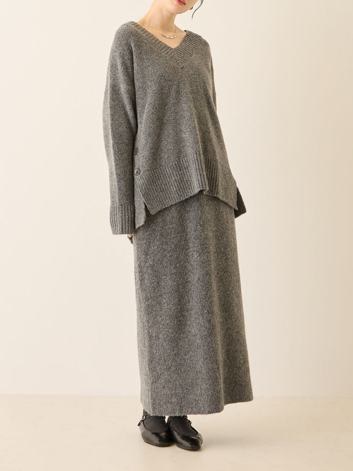 ニットタイトスカート Gray