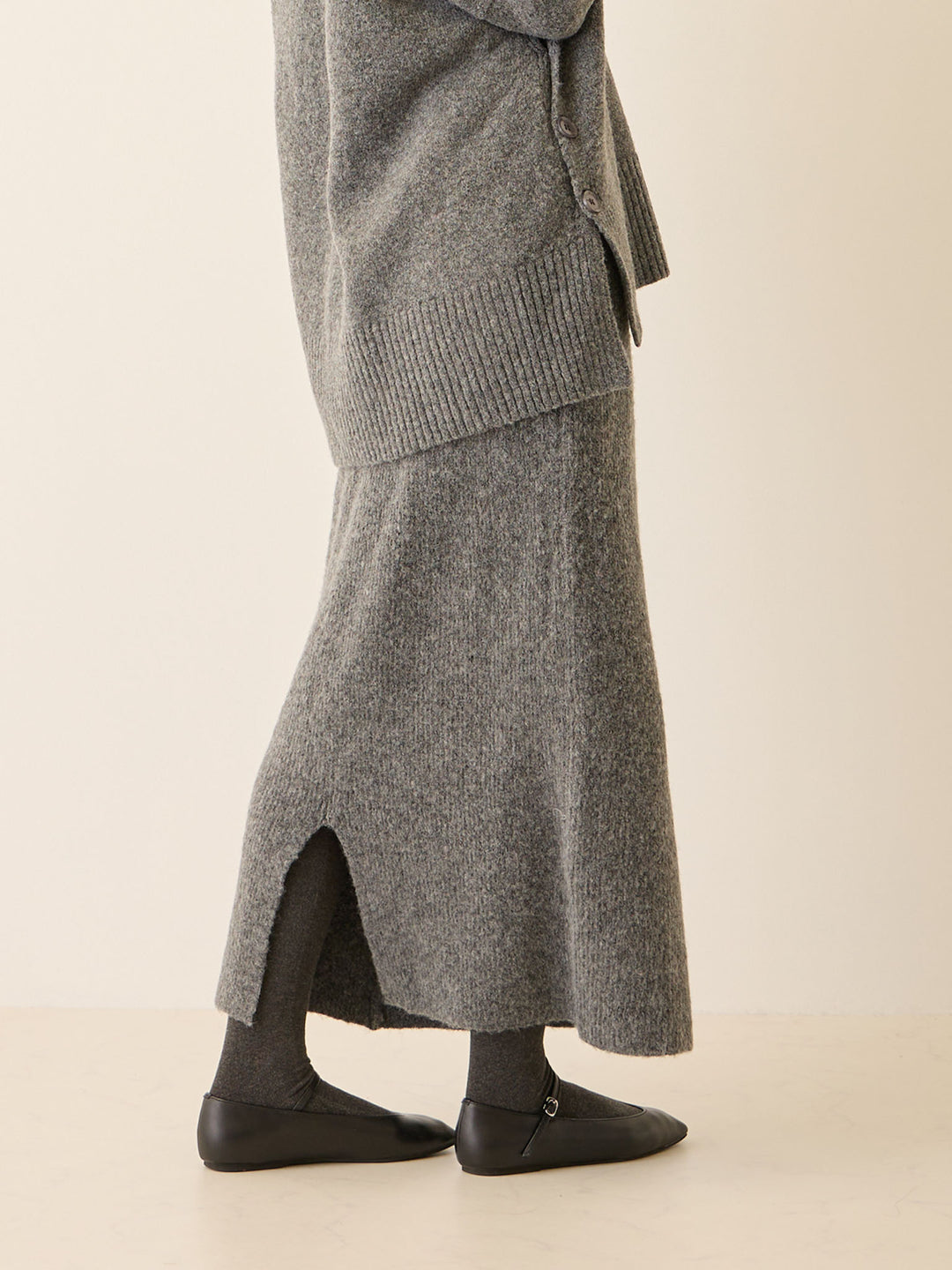 ニットタイトスカート Gray