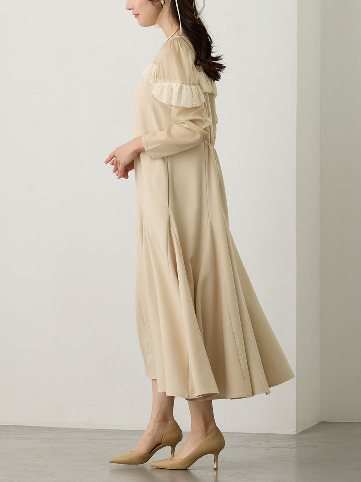 パフチュールドレス Beige