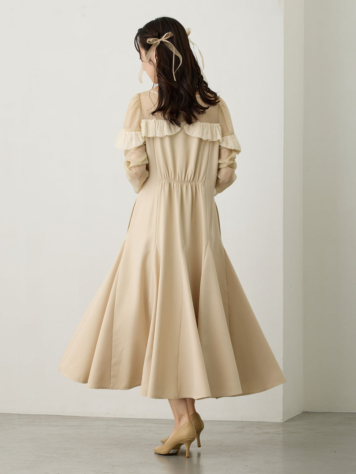 パフチュールドレス Beige