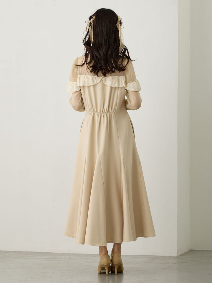 パフチュールドレス Beige