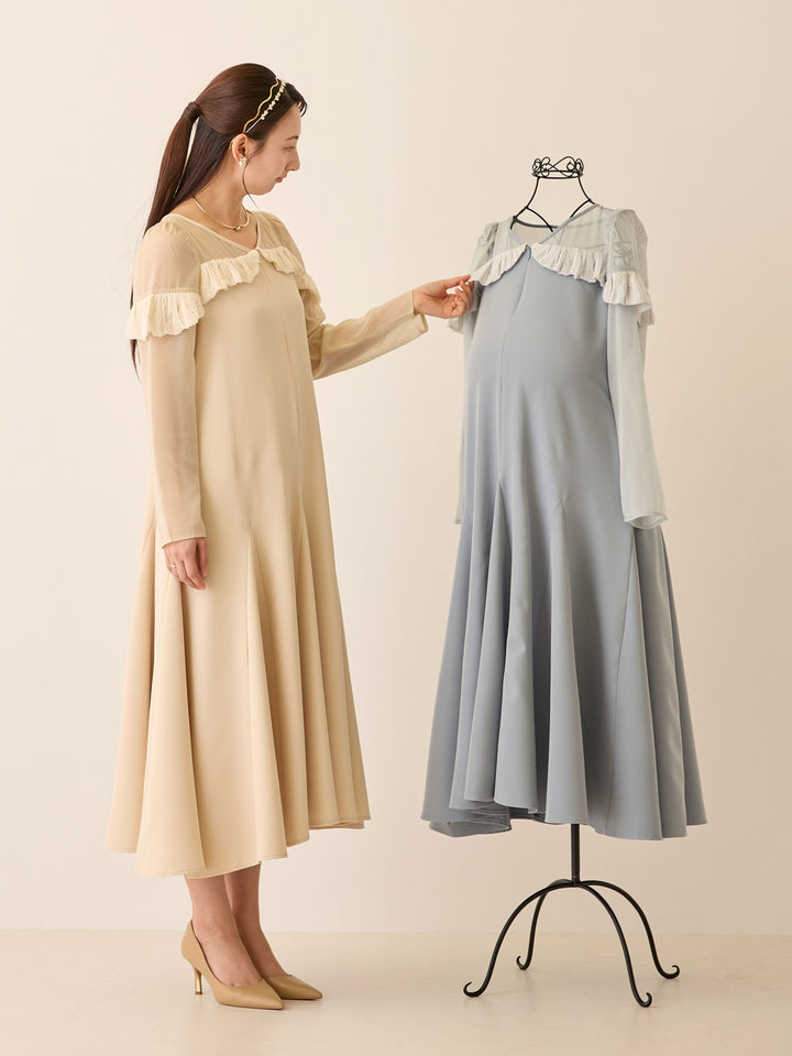 パフチュールドレス Beige