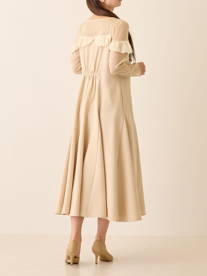 パフチュールドレス Beige