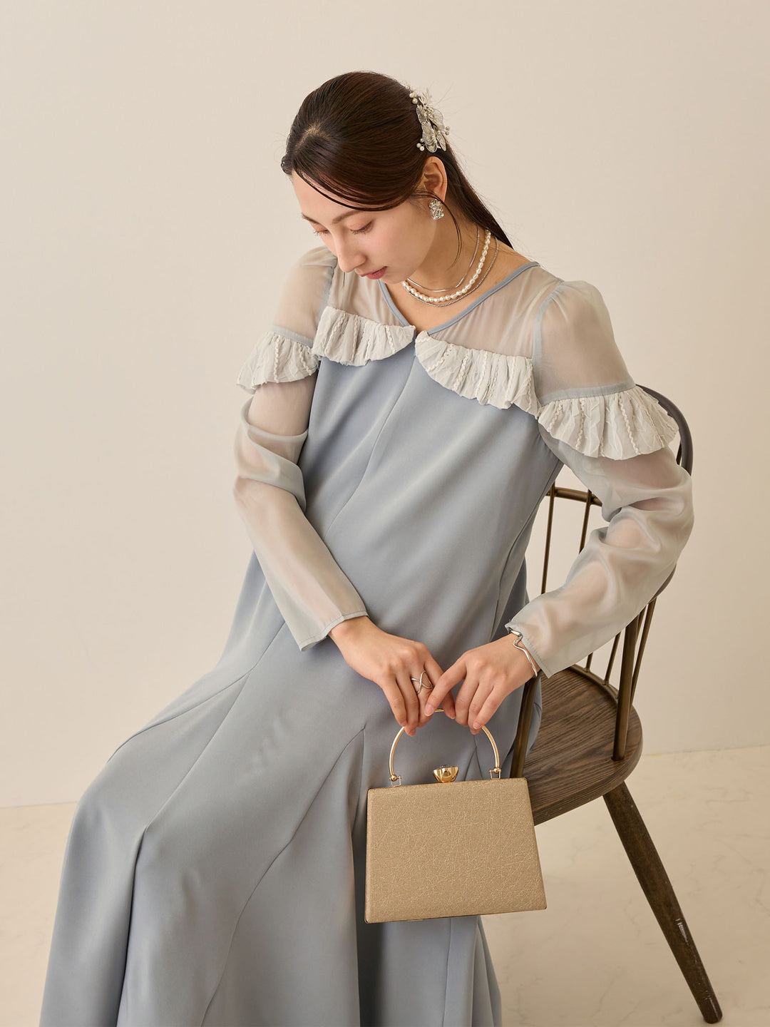 パフチュールドレス Blue