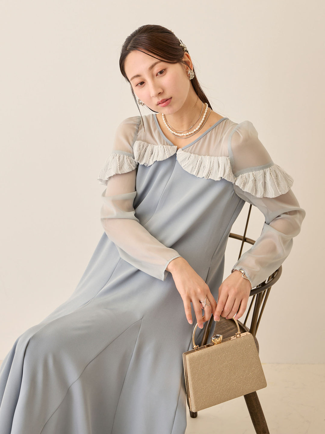 パフチュールドレス Blue