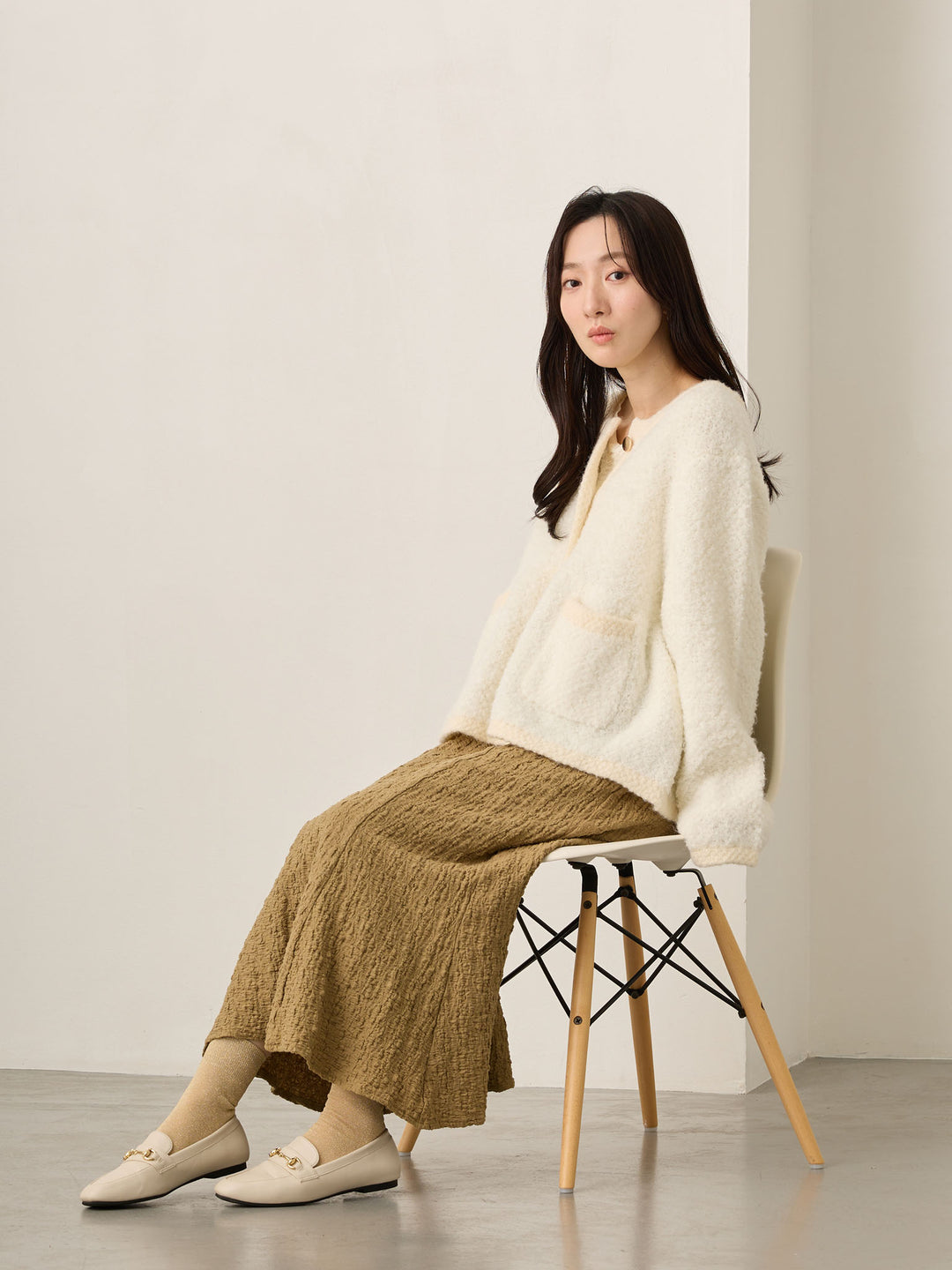 ストレッチマーメイドスカート Khaki