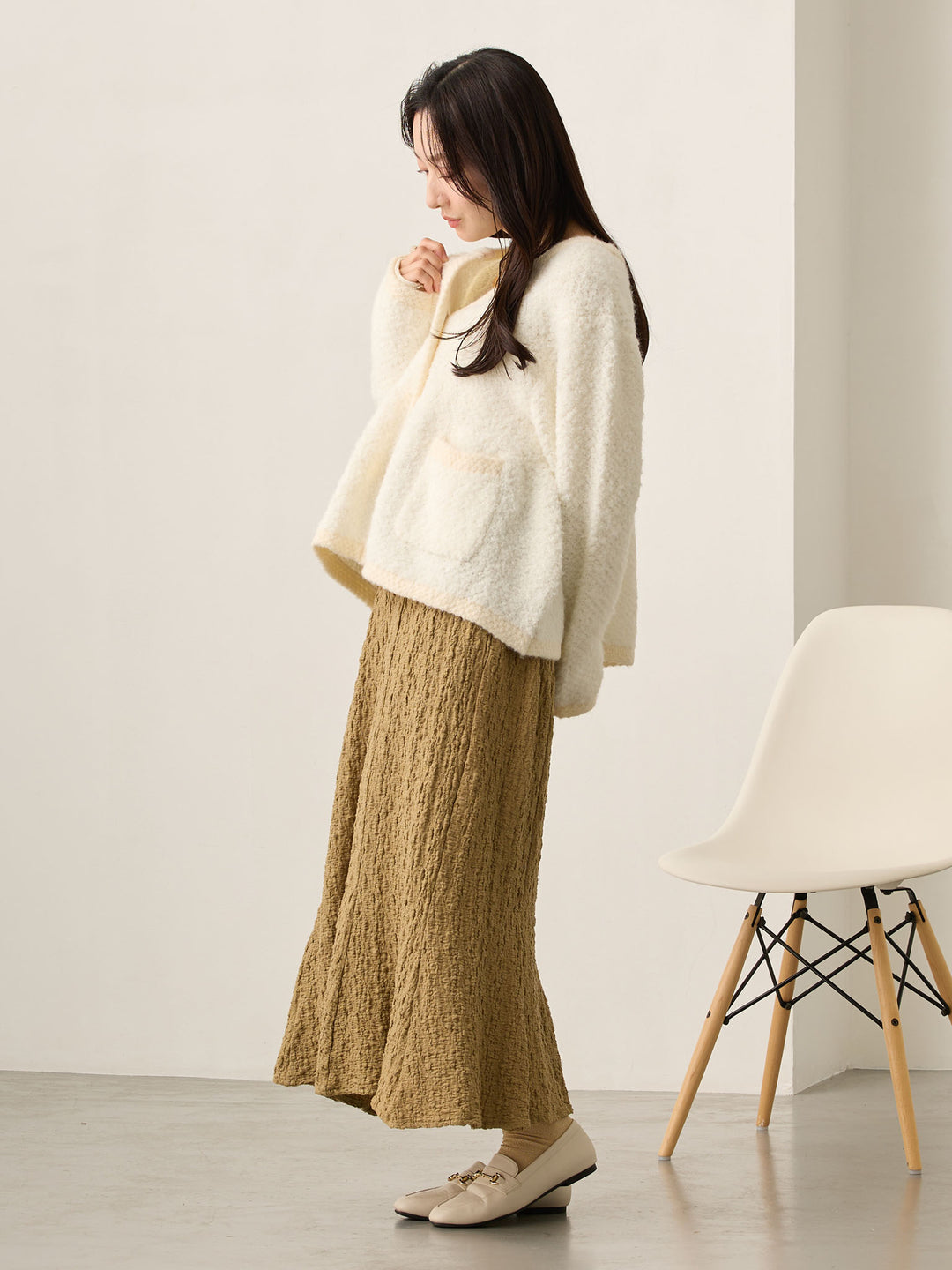 ストレッチマーメイドスカート Khaki