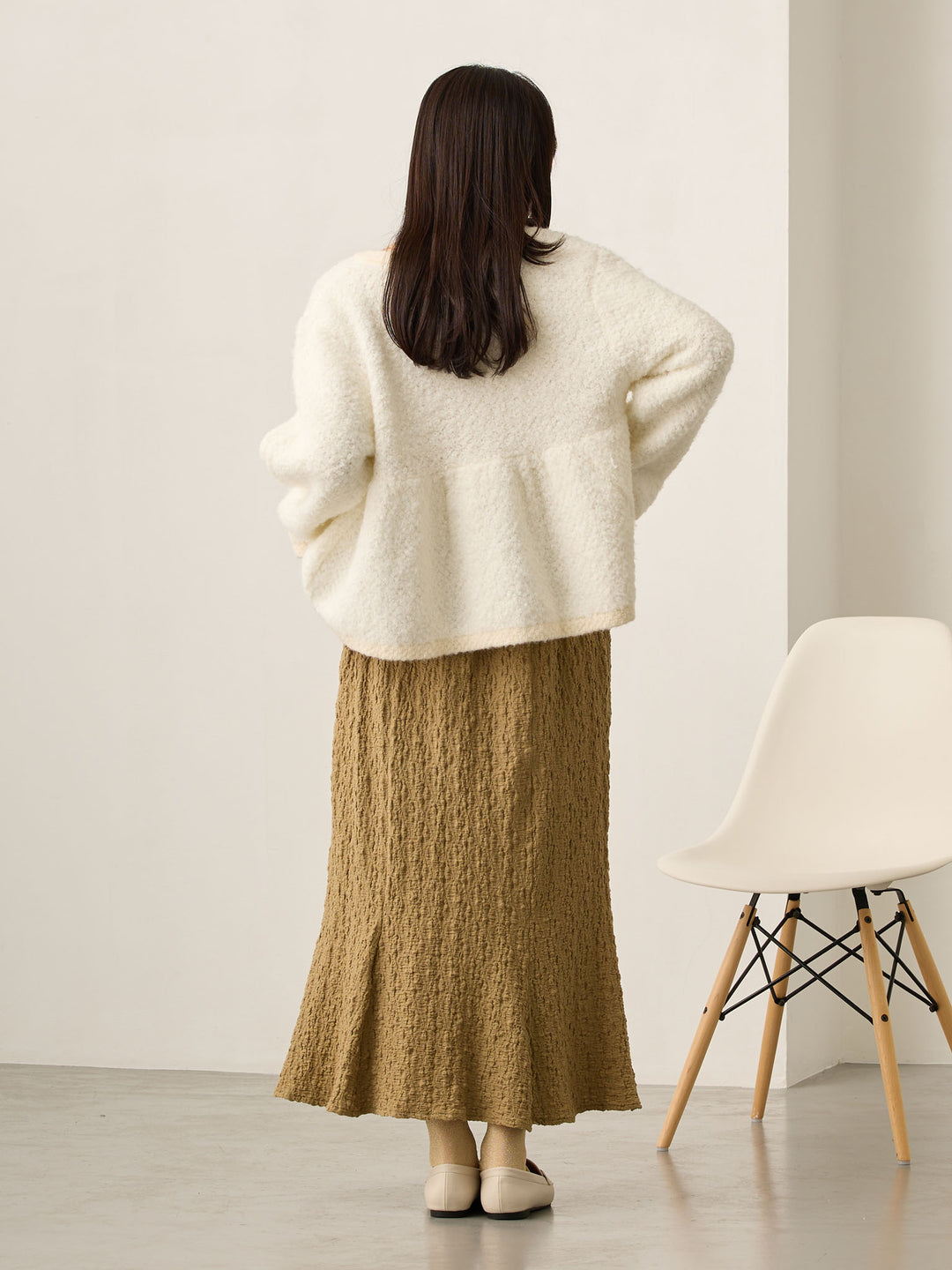 ストレッチマーメイドスカート Khaki