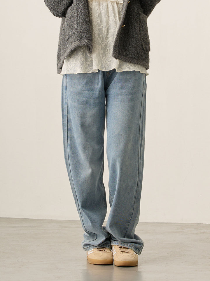 マタニティロングデニム Light blue