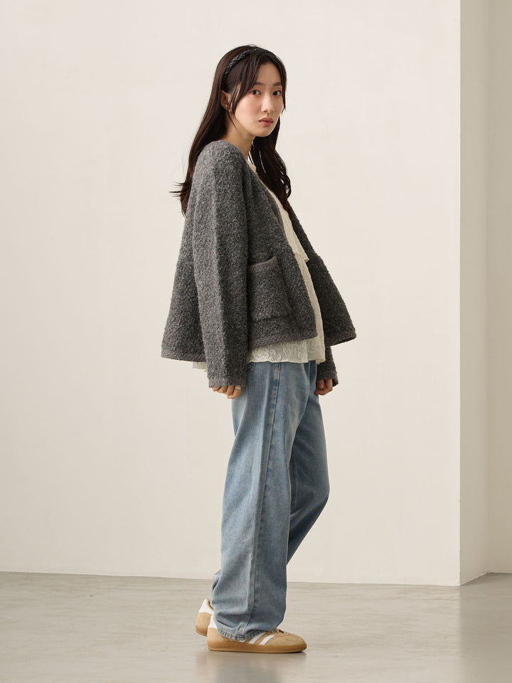 マタニティロングデニム Light blue