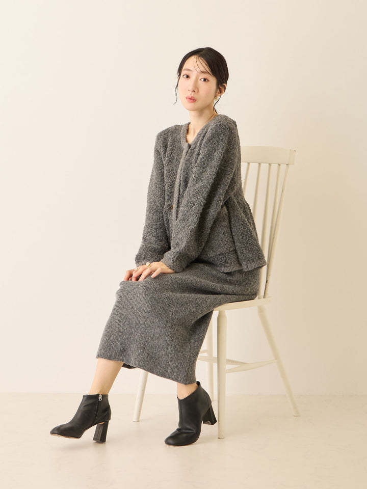 ニットタイトスカート Gray