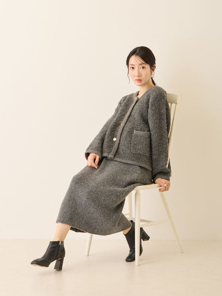 ニットタイトスカート Gray