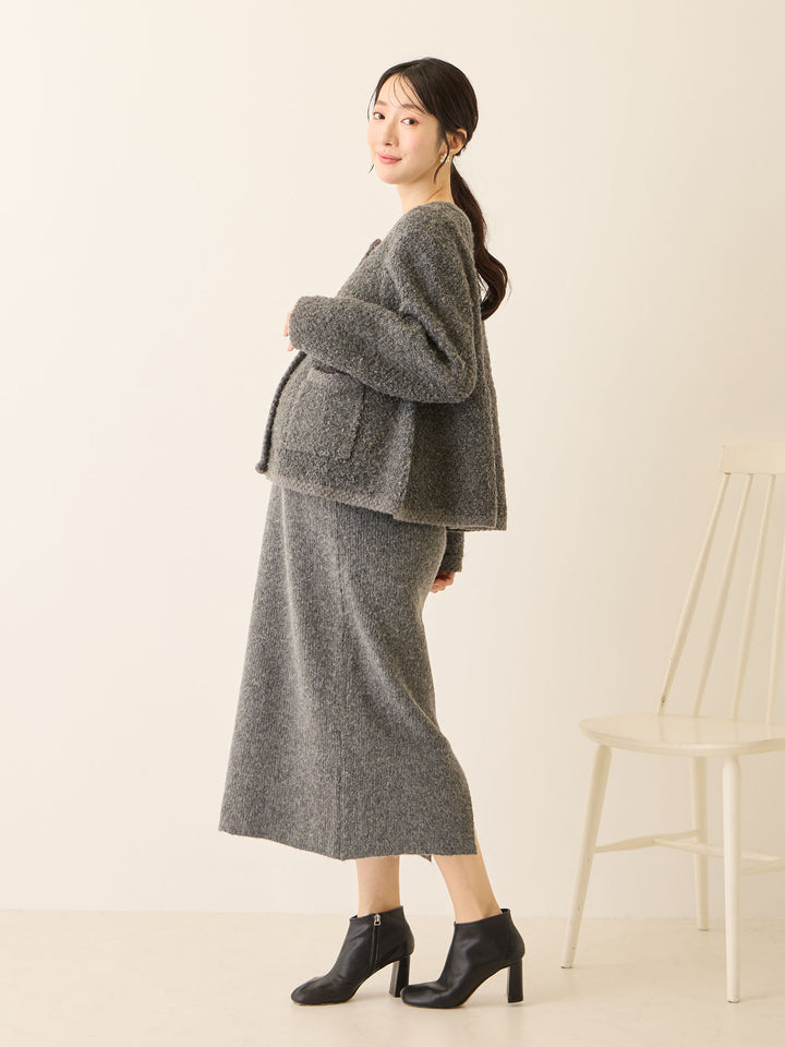 ニットタイトスカート Gray