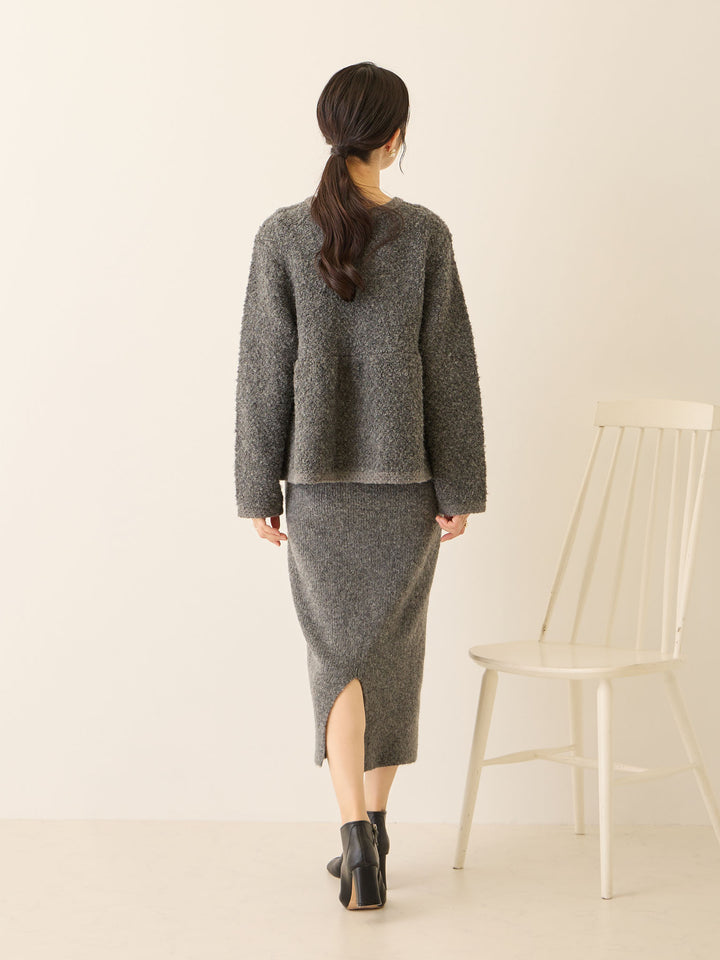 ニットタイトスカート Gray
