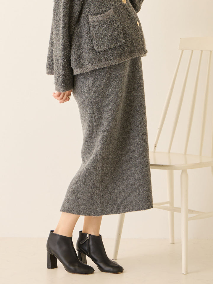 ニットタイトスカート Gray