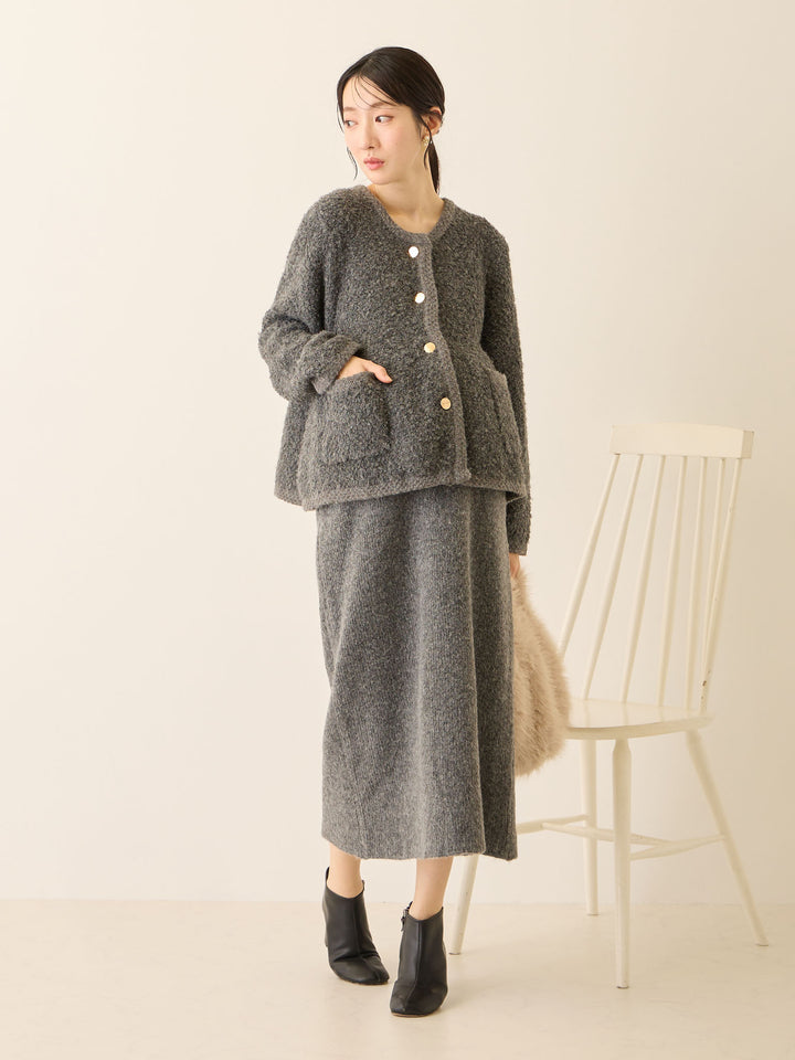 ニットタイトスカート Gray