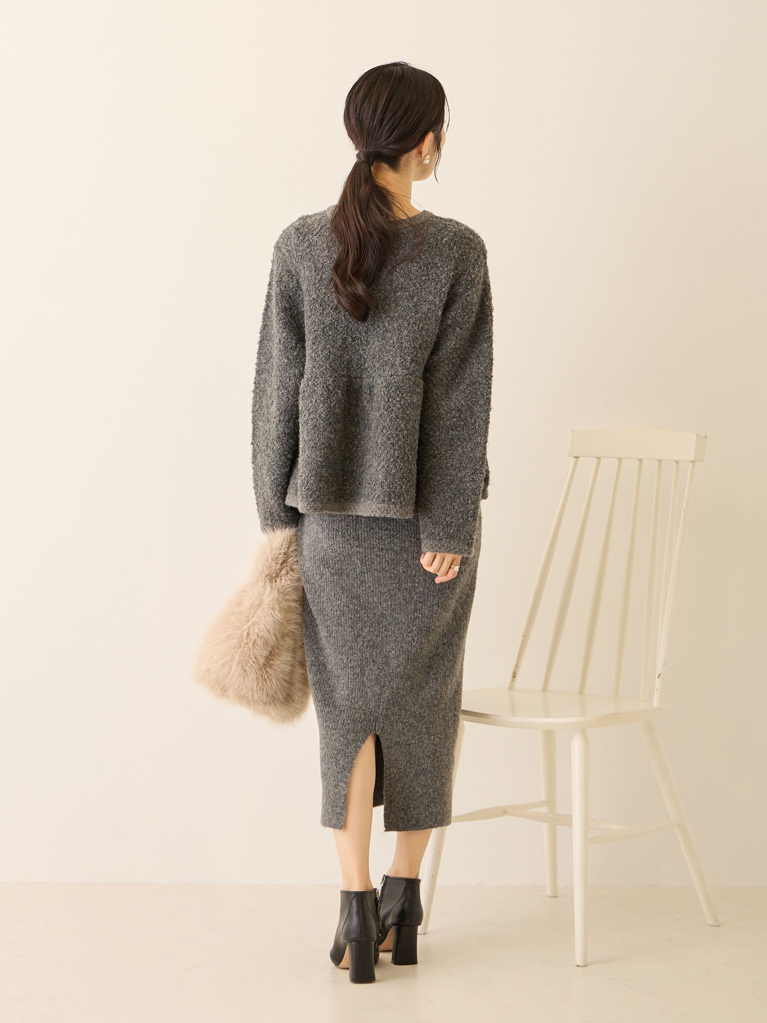 ニットタイトスカート Gray – honono for mom&baby