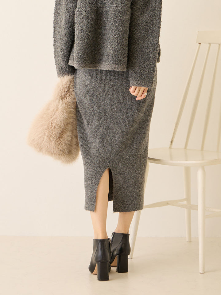 ニットタイトスカート Gray