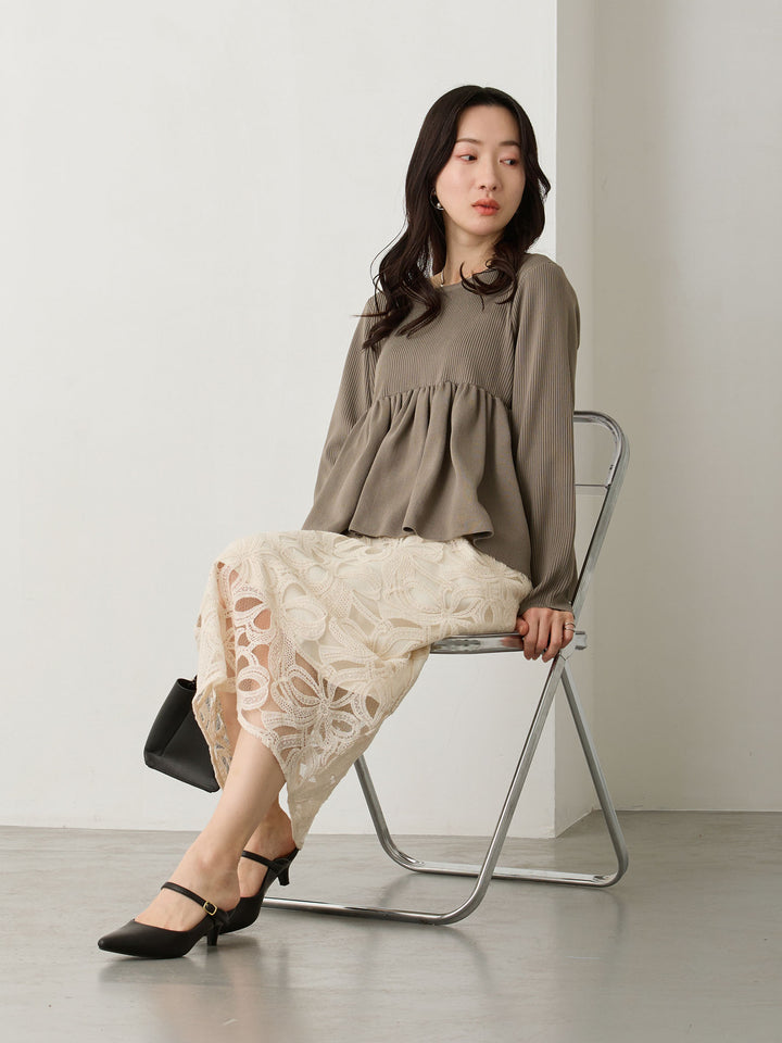 セレモニー対応・マタニティタイトスカート Lace