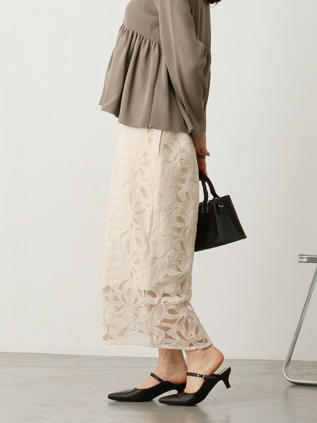 セレモニー対応・マタニティタイトスカート Lace