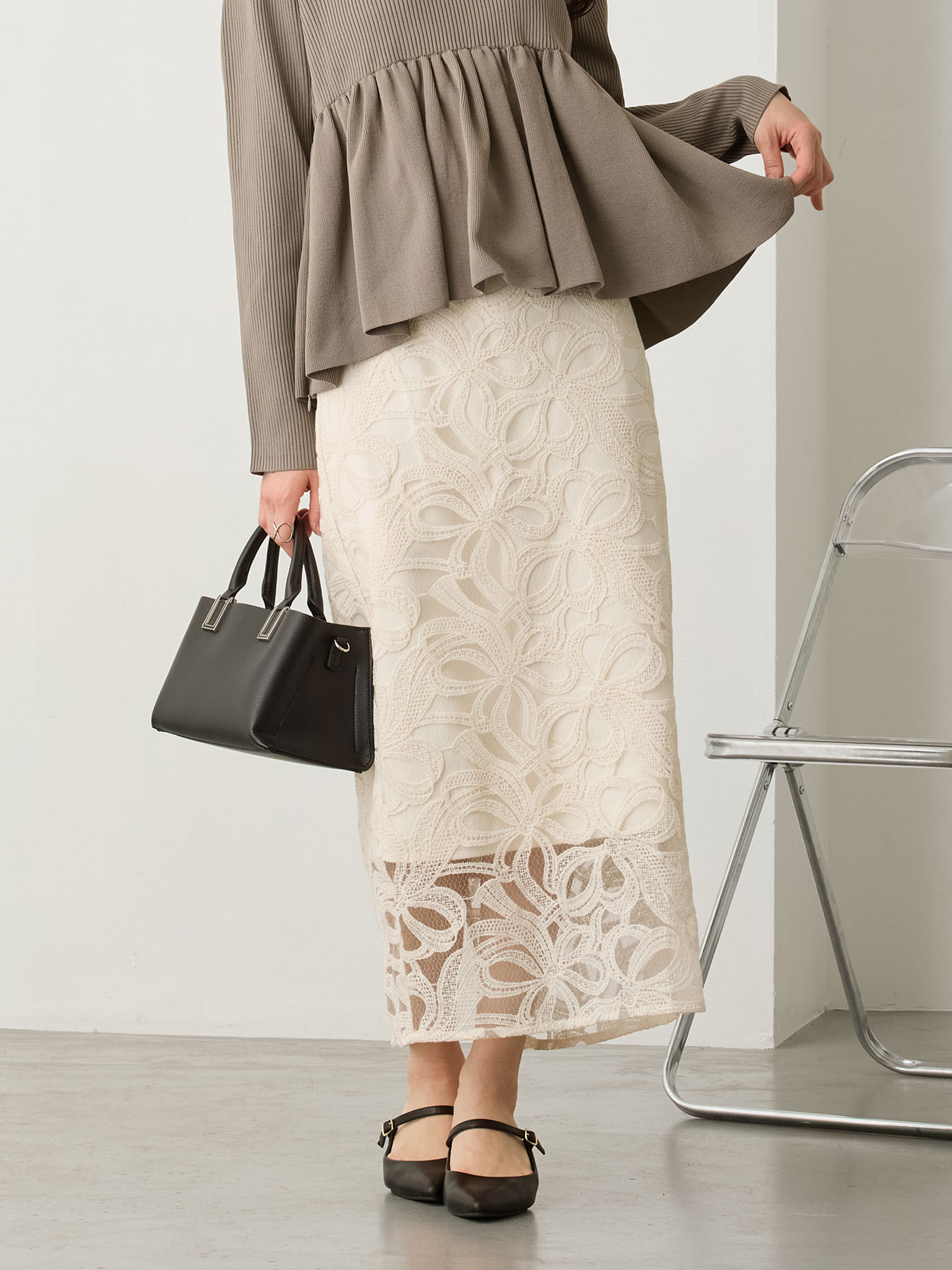 セレモニー対応・マタニティタイトスカート Lace