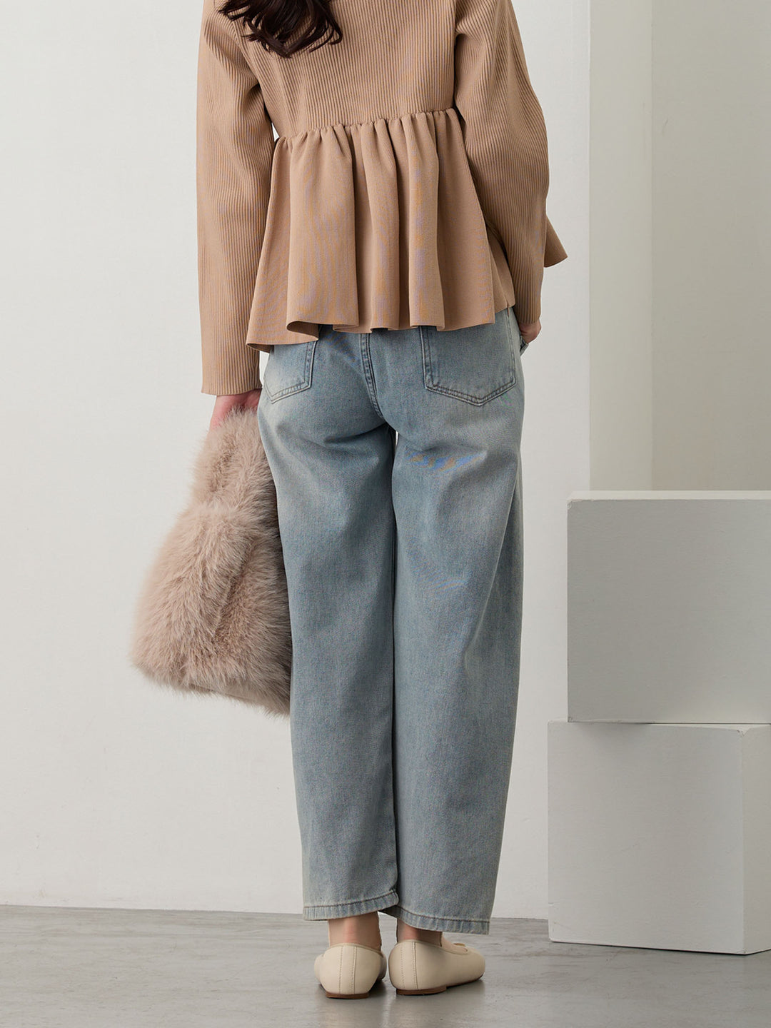 マタニティカーブデニムパンツ Blue