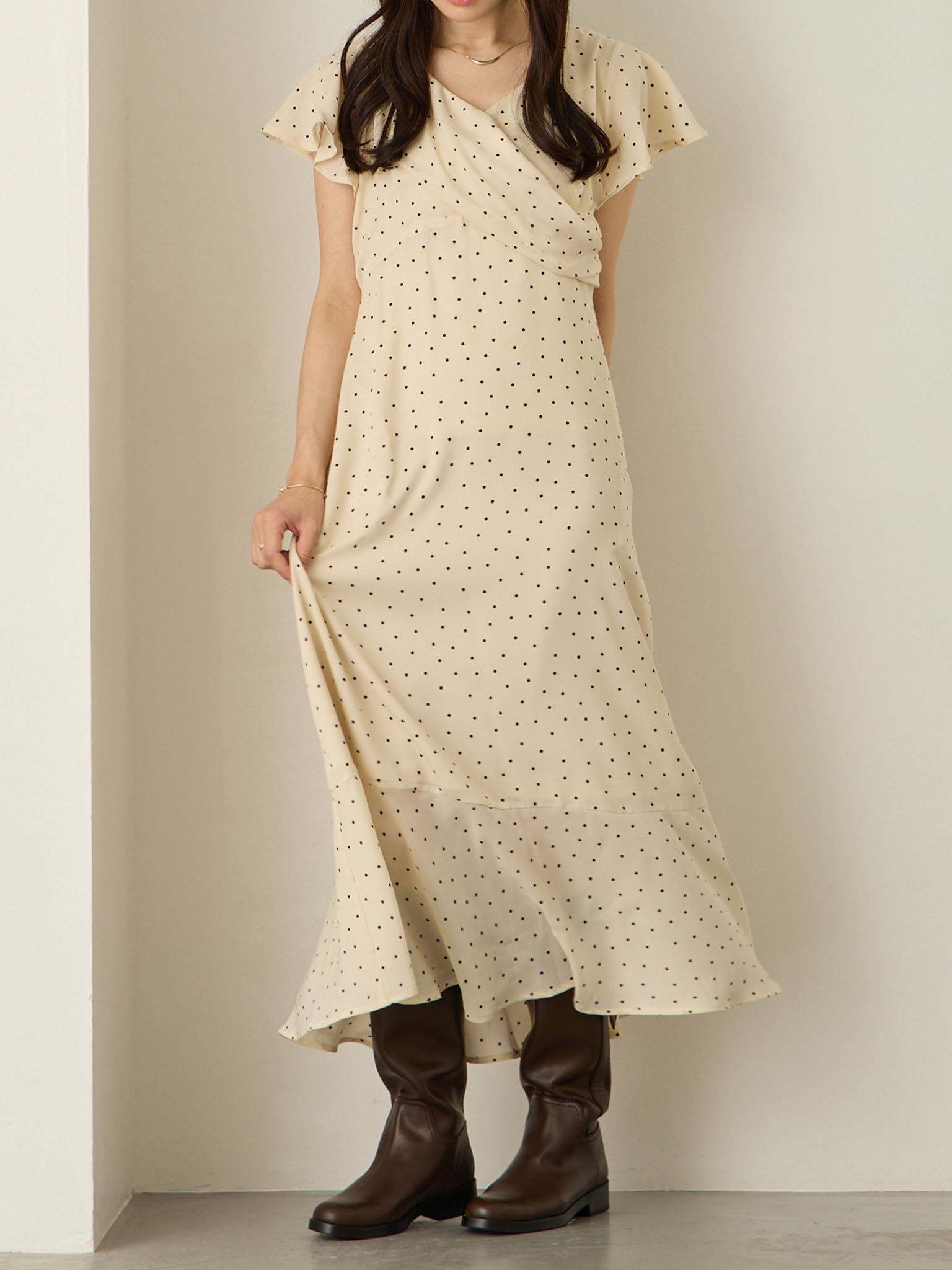 Monmo様オーダーカシュクールワンピース Monmo様オーダーカシュクールワンピース カシュクールデザインの