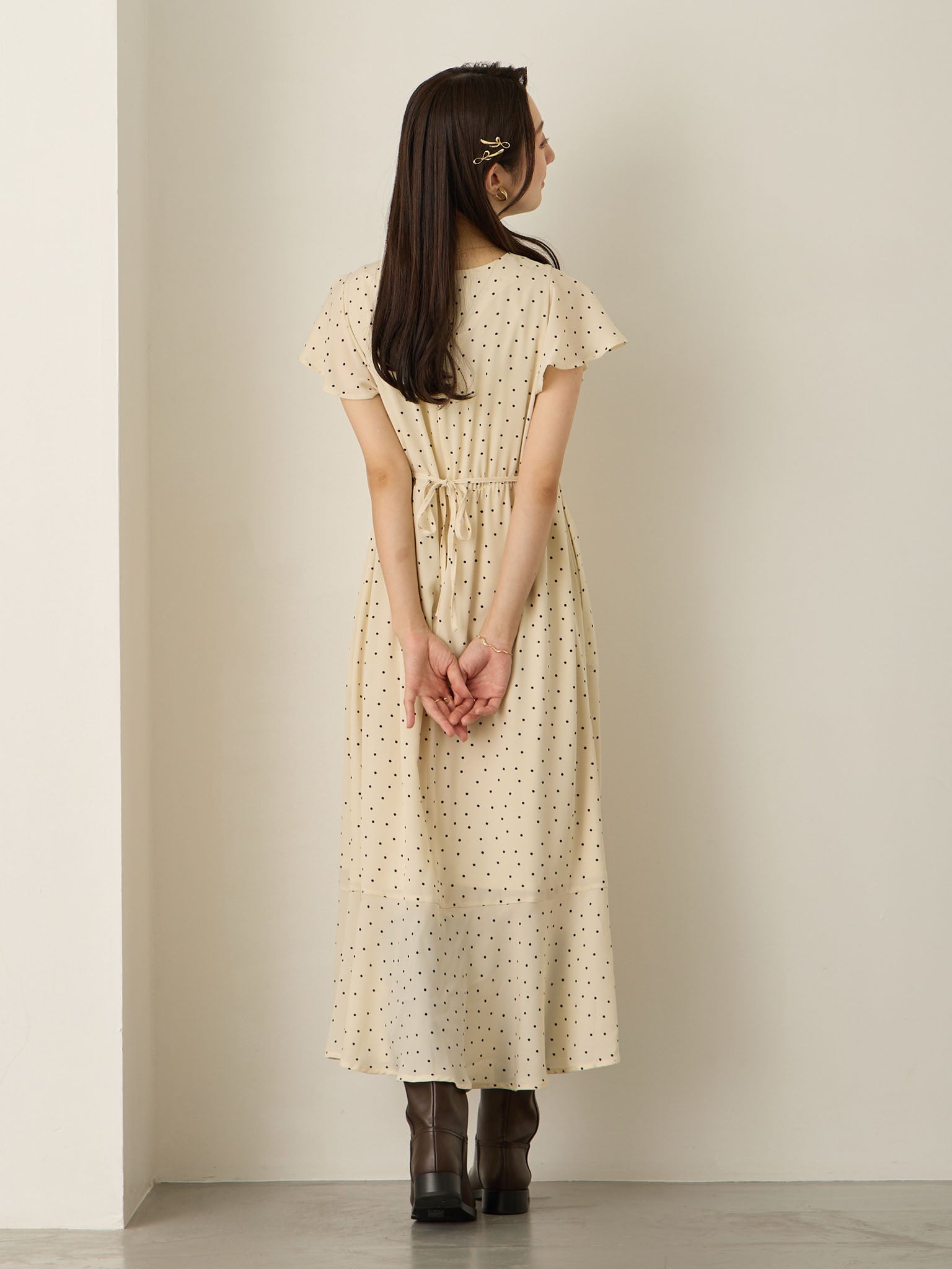 カシュクールドットワンピース Ivory – honono for mom&baby