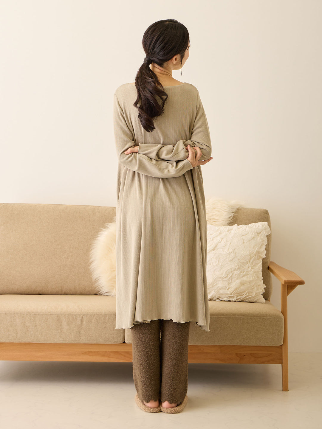 ふわふわルームレギンス Brown