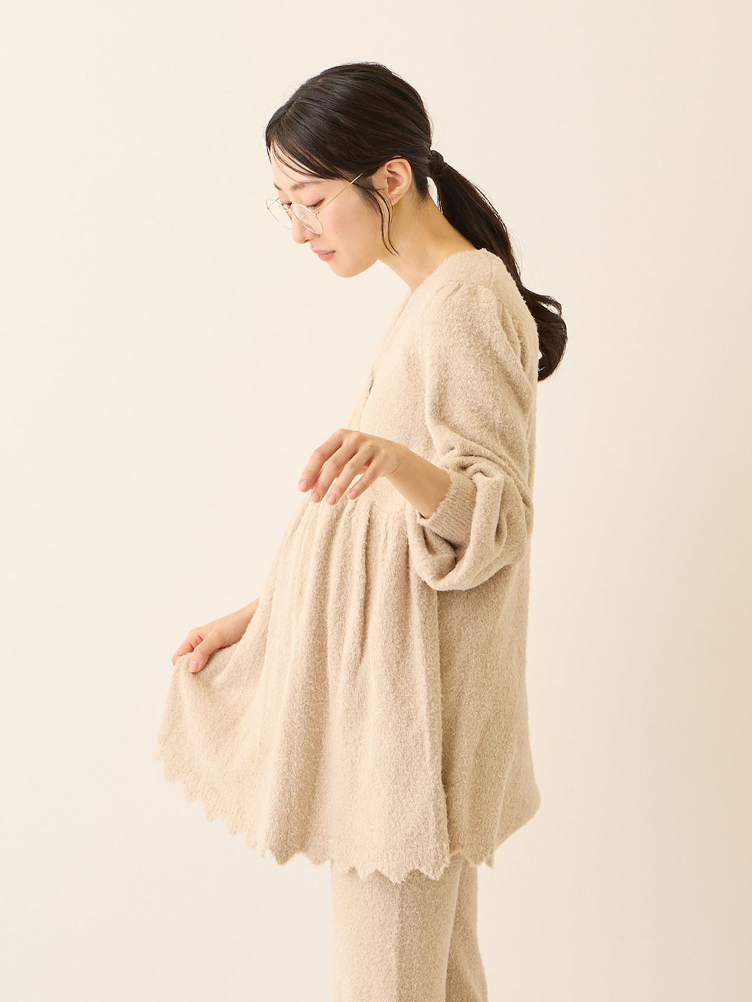 ふわふわルームトップス Beige