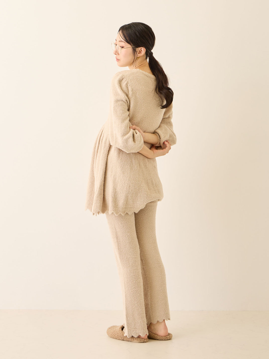 ふわふわルームレギンス Beige