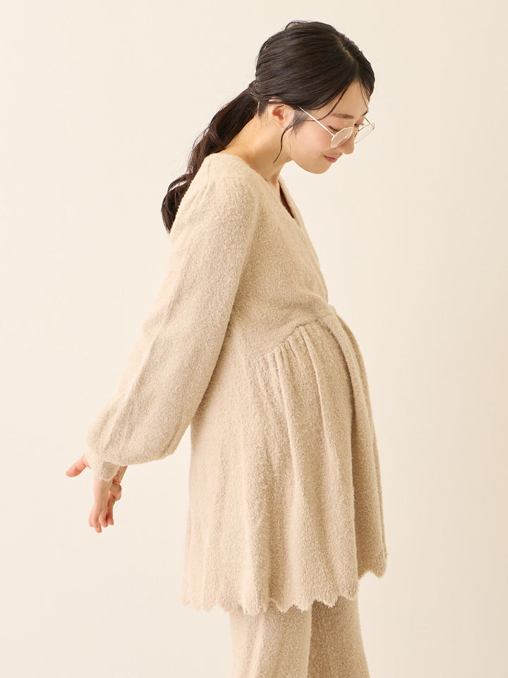 ふわふわルームトップス Beige