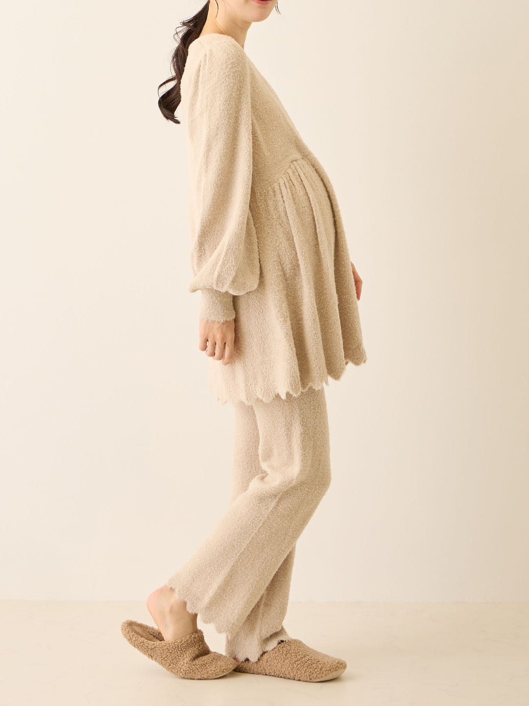 ふわふわルームレギンス Beige