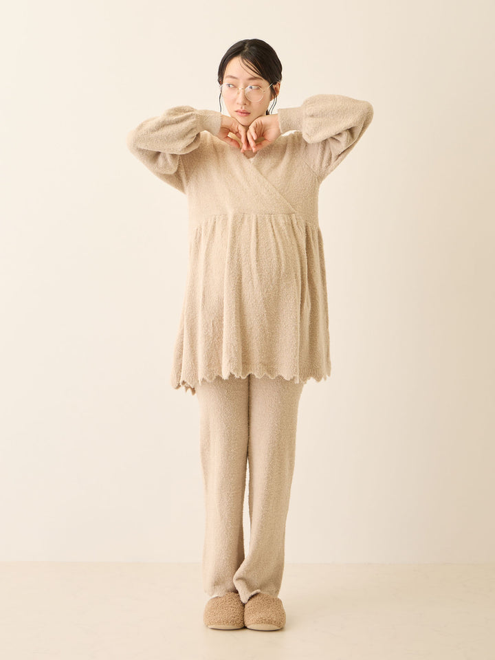 ふわふわルームトップス Beige