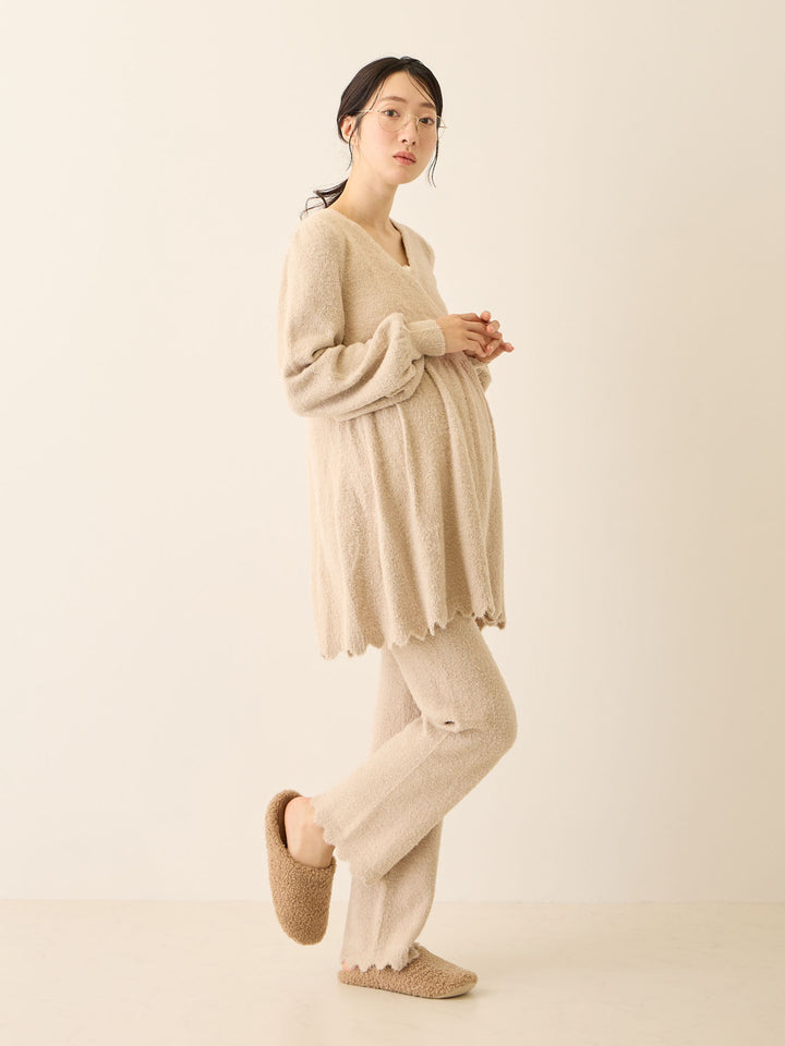 ふわふわルームトップス Beige