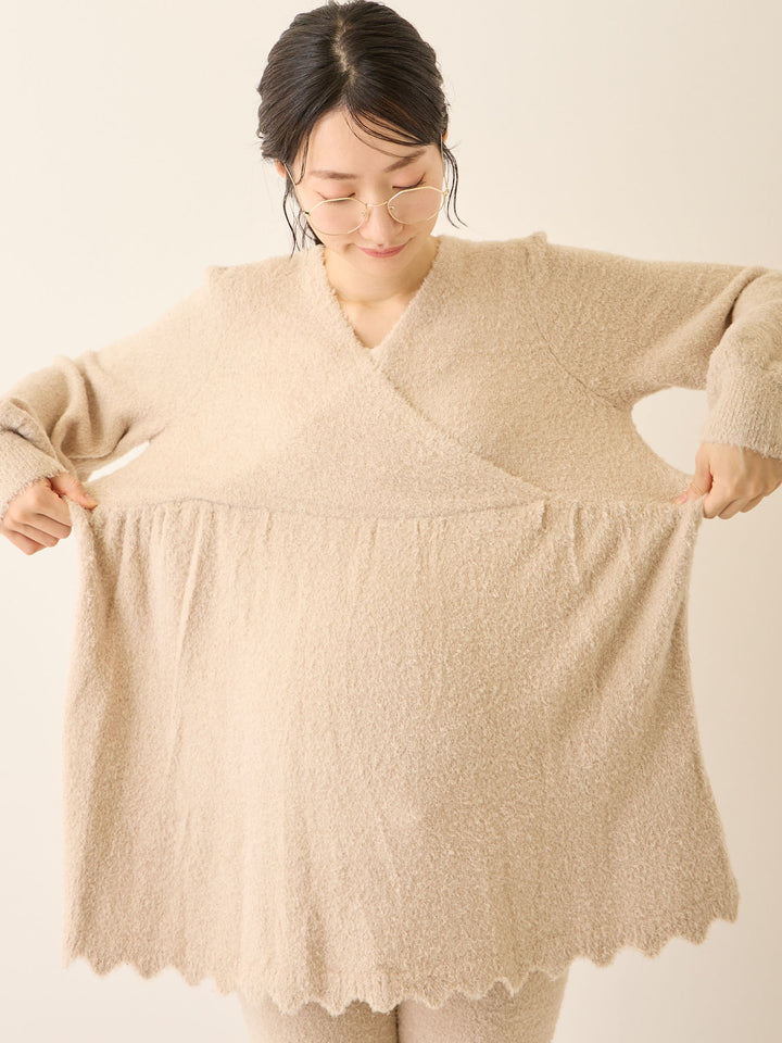ふわふわルームトップス Beige