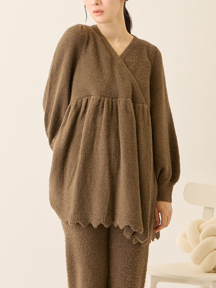 ふわふわルームトップス Brown
