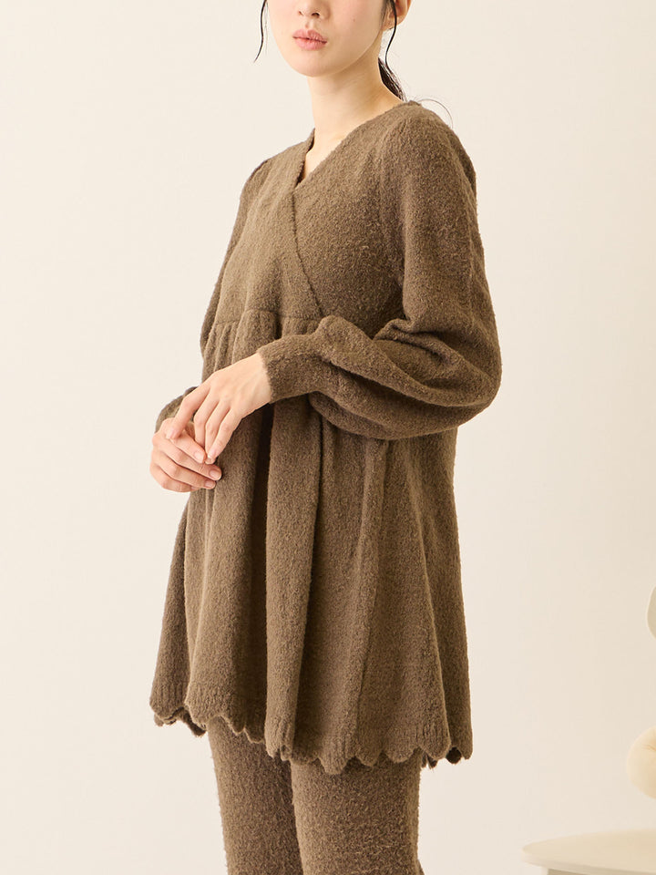 ふわふわルームトップス Brown