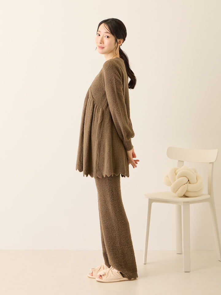 ふわふわルームトップス Brown