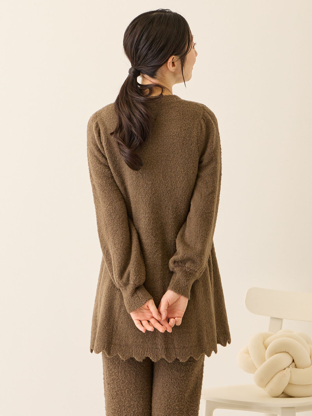 ふわふわルームトップス Brown
