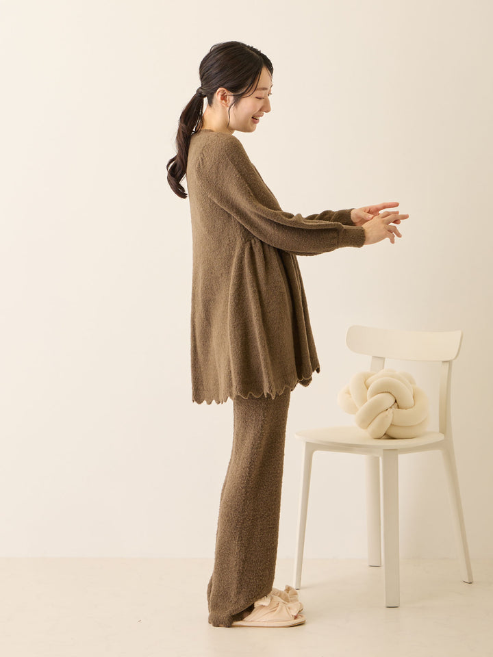 ふわふわルームトップス Brown