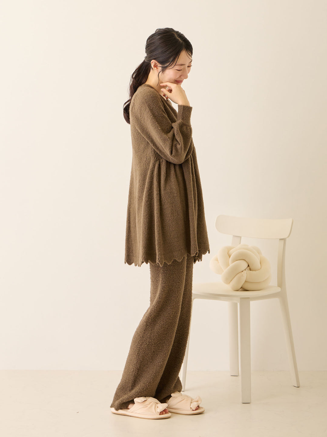 ふわふわルームレギンス Brown