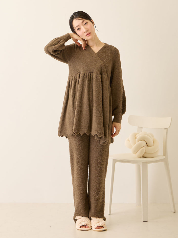 ふわふわルームトップス Brown