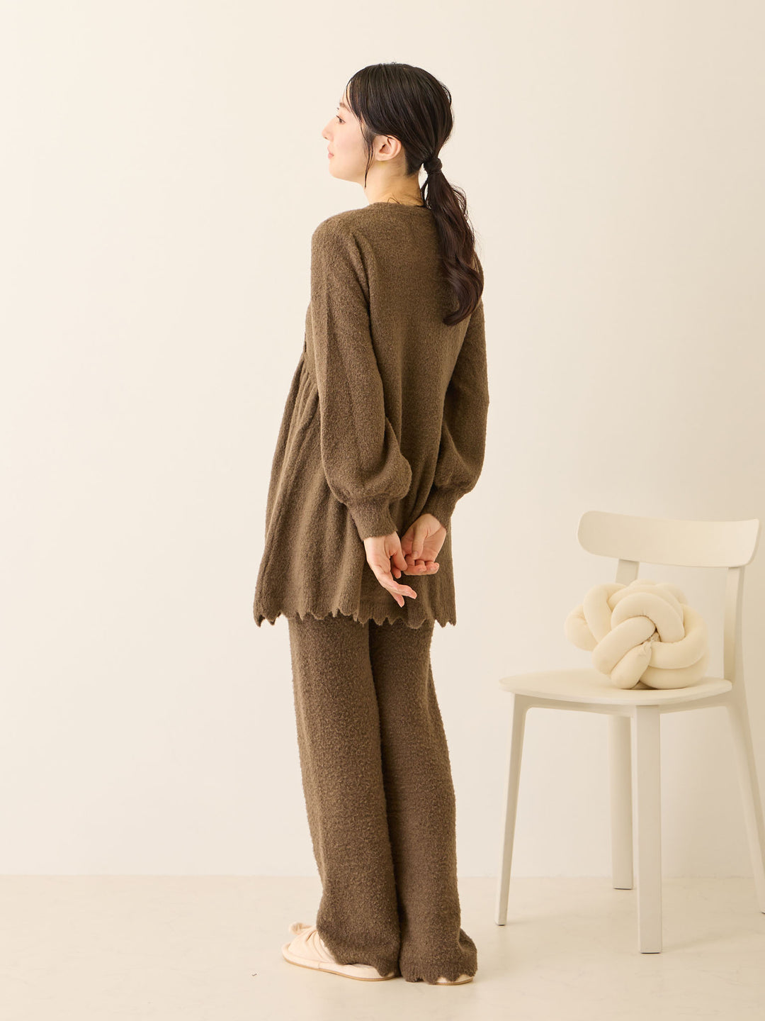 ふわふわルームトップス Brown